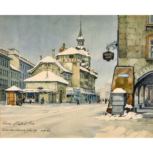 PIERRE CH�TILLON : 'Waisenhausplatz' (DOBIASCHOFSKY AUKTIONEN AG)