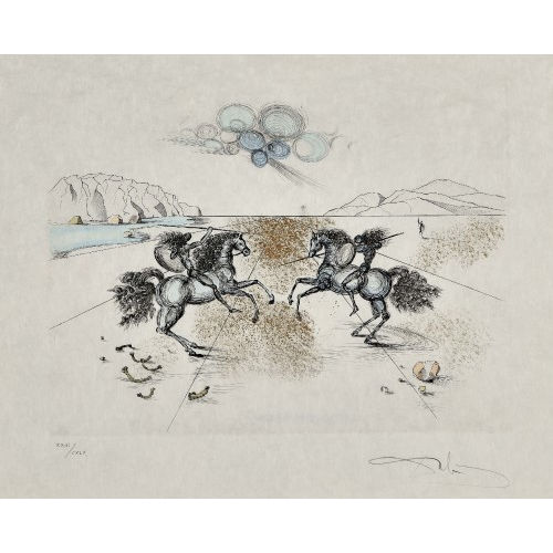 LOUIS DALI : Deux cavaliers (DOBIASCHOFSKY AUKTIONEN AG)