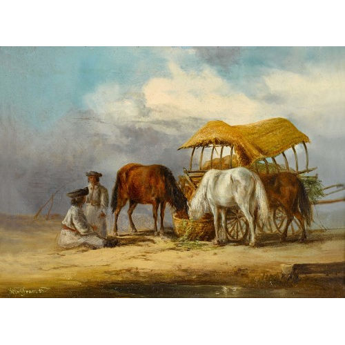JOSEPH WOLFRAM : 'Zigeunerszene' (DOBIASCHOFSKY AUKTIONEN AG)