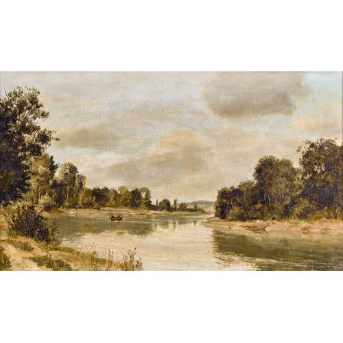 RUDOLF M�LLER : Sommerliche Flusslandschaft (DOBIASCHOFSKY AUKTIONEN AG)