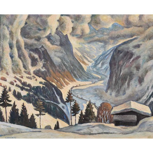 EUGEN HENZIROSS : 'Winterzauber im Oberland' (DOBIASCHOFSKY AUKTIONEN AG)