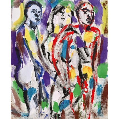 LUCIANO CASTELLI : 'Femme avec deux hommes' (DOBIASCHOFSKY AUKTIONEN AG)