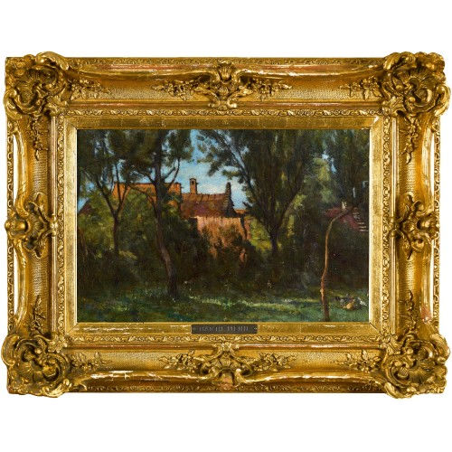 BARTH�LEMY MENN : Geh�ft in Baumlandschaft (DOBIASCHOFSKY AUKTIONEN AG)