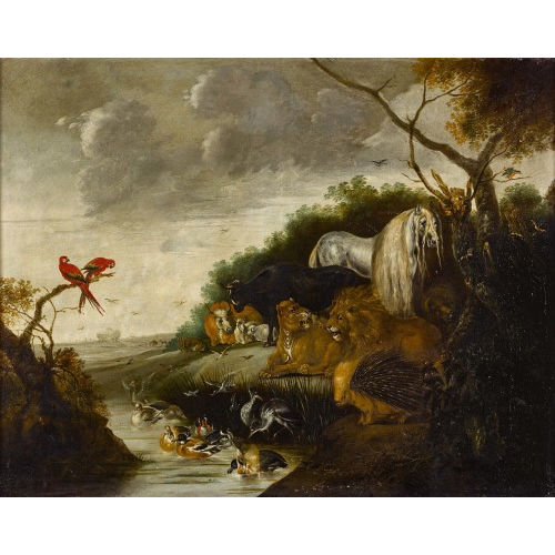 GILLIS CLAESZ. DE HONDECOETER : Die Arche Noah (DOBIASCHOFSKY AUKTIONEN AG)