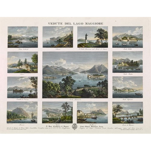 19. JH. ITALIEN : 'Vedute del Lago Maggiore' (DOBIASCHOFSKY AUKTIONEN AG)