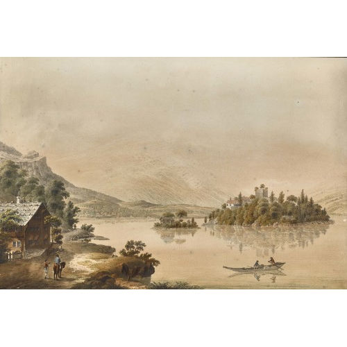 19. JH. SCHWEIZ : 'Insel Schwanau am Lauerzersee' (DOBIASCHOFSKY AUKTIONEN AG)