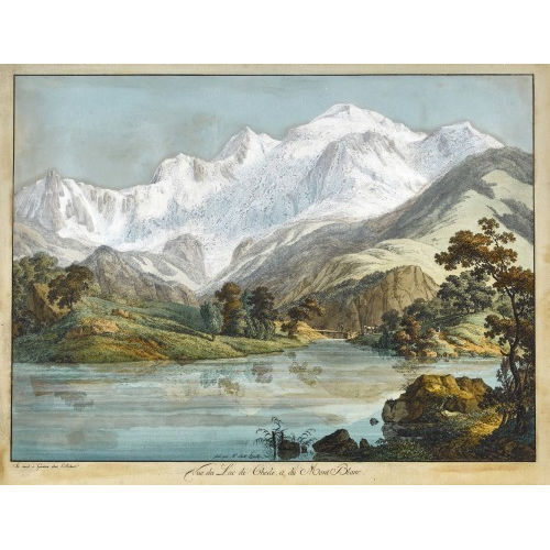 JEAN-ANTOINE LINCK : 'Vue du Lac de Chede, et du Mont Blanc' (DOBIASCHOFSKY AUKTIONEN AG)
