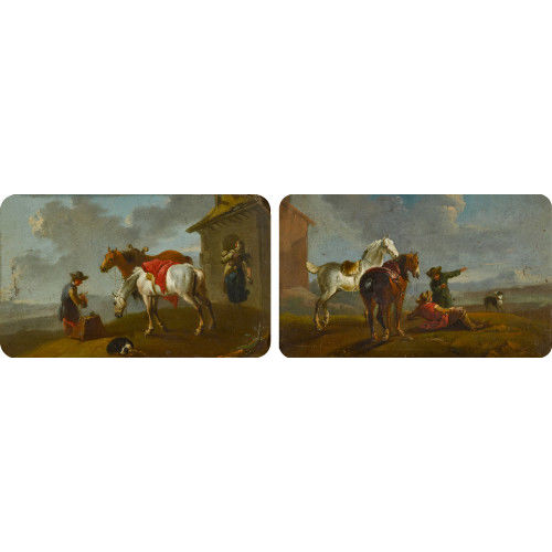 PHILIPS WOUWERMAN : Rastende Reiter. Gegenst�cke (DOBIASCHOFSKY AUKTIONEN AG)