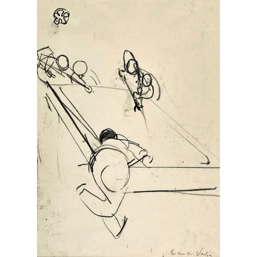 WILLY) VARLIN (EIGTL. GUGGENHEIM : Billardspieler in Aktion (DOBIASCHOFSKY AUKTIONEN AG)