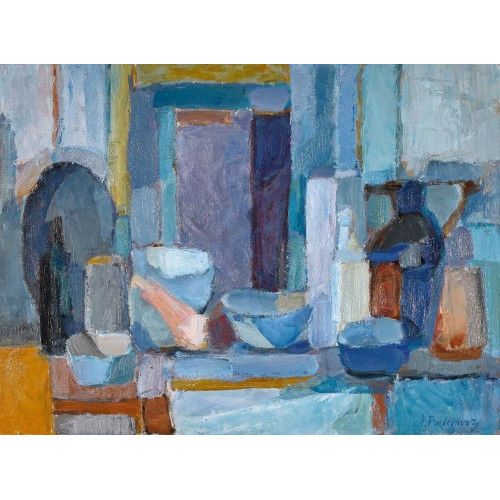 ROGER PAUL FROIDEVAUX : Atelier-Stillleben (DOBIASCHOFSKY AUKTIONEN AG)