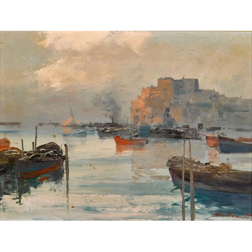 EZELINO BRIANTE : 'D�mmerstimmung, Pozzuoli' (DOBIASCHOFSKY AUKTIONEN AG)