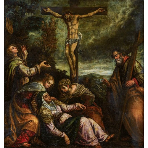 JACOPO (AUCH GIACOMO DA PONTE) BASSANO : Kreuzigung (DOBIASCHOFSKY AUKTIONEN AG)
