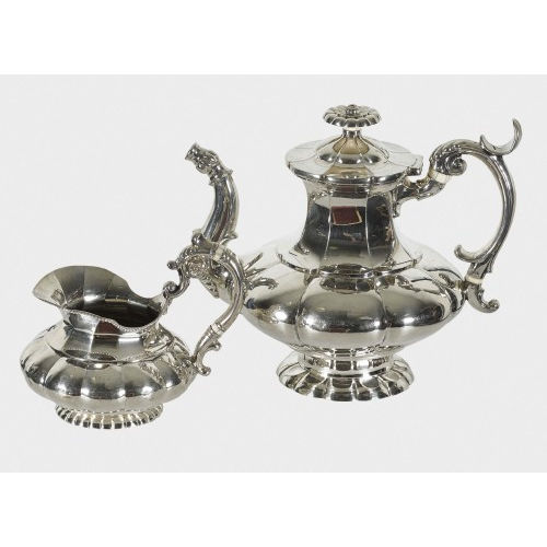 KAFFEE- UND MILCHKANNE : Louis Philippe, Bern, 18. Jh. (Rehfues) (DOBIASCHOFSKY AUKTIONEN AG)
