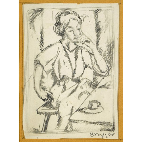ARNOLD BR�GGER : Sitzende Frau (DOBIASCHOFSKY AUKTIONEN AG)