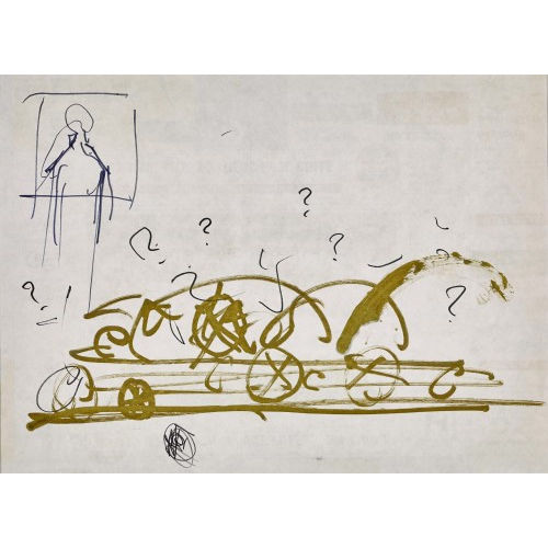 JEAN TINGUELY : Skizze zu einer Skulptur (DOBIASCHOFSKY AUKTIONEN AG)