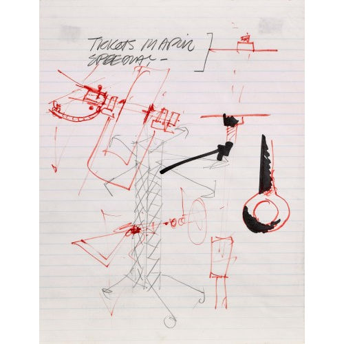 JEAN TINGUELY : Konstruktionszeichnung (DOBIASCHOFSKY AUKTIONEN AG)