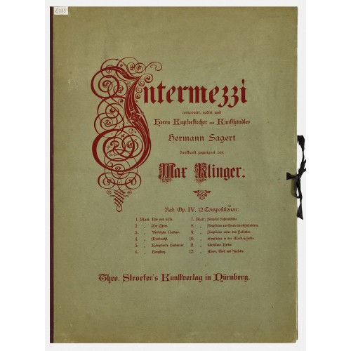 MAX KLINGER : 'Intermezzi' (DOBIASCHOFSKY AUKTIONEN AG)