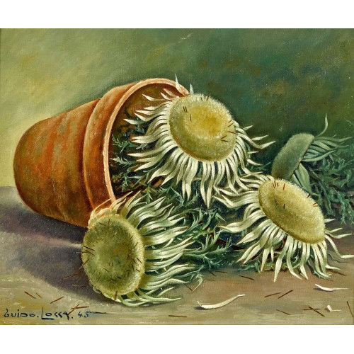 GUIDO LOCCA : Nature morte aux chardons (DOBIASCHOFSKY AUKTIONEN AG)