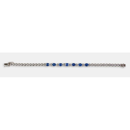 SAPHIR-BRILLANT-BRACELET : (DOBIASCHOFSKY AUKTIONEN AG)