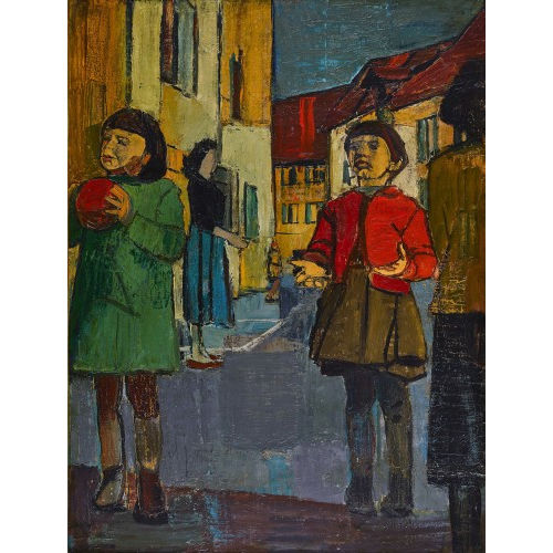 ALBERT SCHNYDER : 'Les jeux' (DOBIASCHOFSKY AUKTIONEN AG)