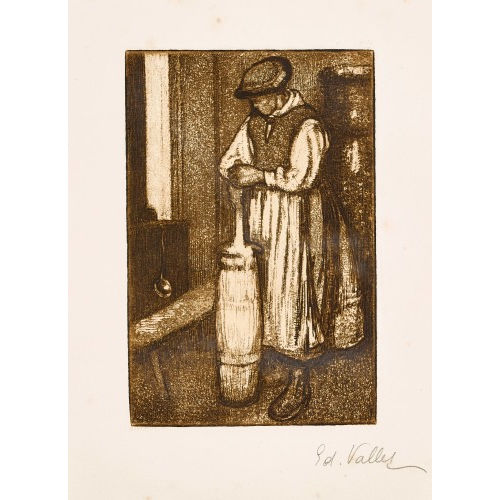 �DOUARD VALLET : 'Batteuse de beurre' (DOBIASCHOFSKY AUKTIONEN AG)