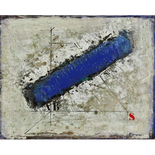 JAMES COIGNARD : Komposition mit blauem Balken (DOBIASCHOFSKY AUKTIONEN AG)