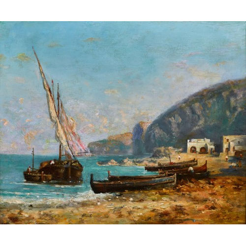 MAURICE FRAN�OIS AUGUSTE COURANT : Bord de mer (DOBIASCHOFSKY AUKTIONEN AG)