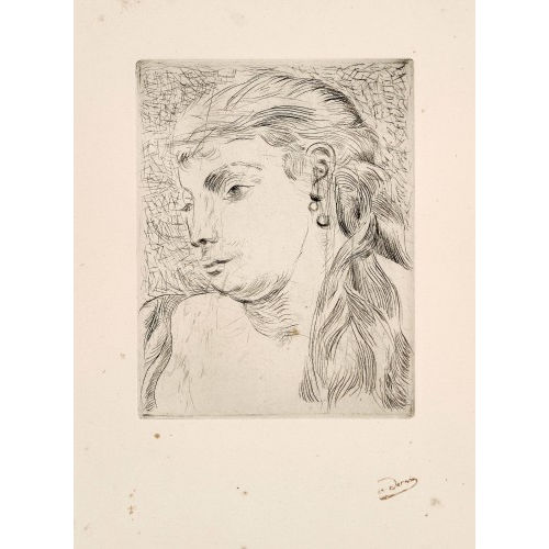 ANDR� DERAIN : 'T�te de femme de profil' (DOBIASCHOFSKY AUKTIONEN AG)