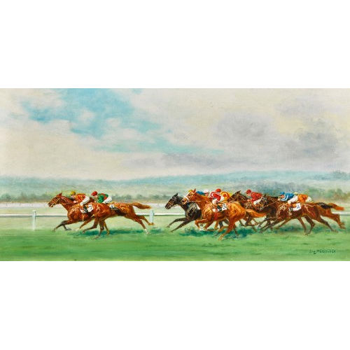 EUG�NE P�CHAUB�S : Course de chevaux (DOBIASCHOFSKY AUKTIONEN AG)