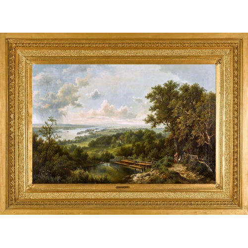 JOSEF BURGARITZKY : Donaulandschaft (DOBIASCHOFSKY AUKTIONEN AG)