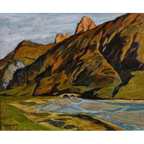 HANS BEAT WIELAND : 'Am Hinterrhein' (DOBIASCHOFSKY AUKTIONEN AG)