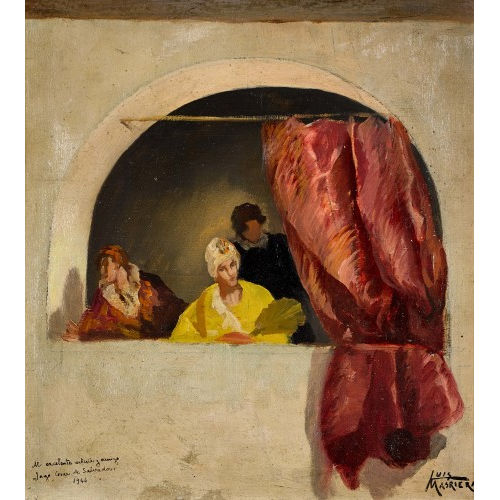 LUIS MASRIERA Y ROS�S : Feine Gesellschaft in der Loggia (DOBIASCHOFSKY AUKTIONEN AG)