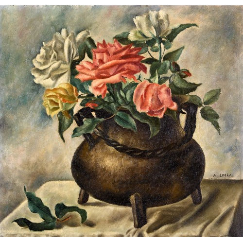 ALBERT LOCCA : 'Roses au bronze' (DOBIASCHOFSKY AUKTIONEN AG)