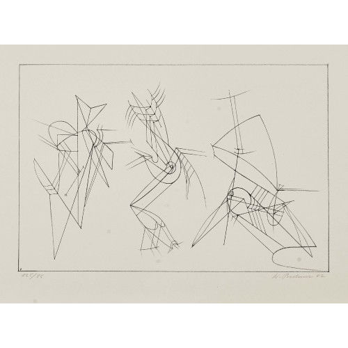 WALTER BODMER : 'Spiel mit drei Figuren' (DOBIASCHOFSKY AUKTIONEN AG)