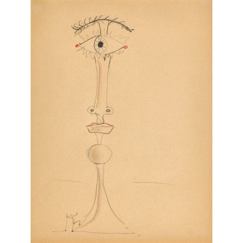 JEAN COCTEAU : 'Le chandelier de la Chapalle St-Pierre de Villefranche sur mer' (DOBIASCHOFSKY AUKTIONEN AG)