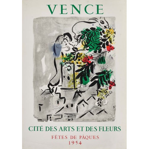 MARC CHAGALL : 'Vence Cit� des Arts et des Fleurs 1954' (DOBIASCHOFSKY AUKTIONEN AG)