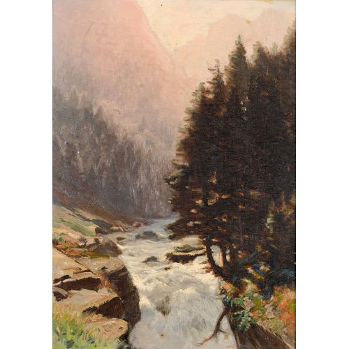 ALBERT HENRY JOHN GOS : Gebirgsbach (DOBIASCHOFSKY AUKTIONEN AG)