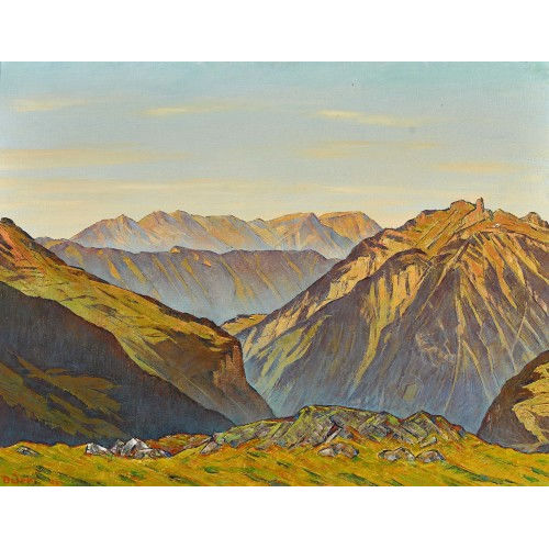 LOUIS D�RR : Lauterbrunnental mit Schynige Platte und Gummhorn (DOBIASCHOFSKY AUKTIONEN AG)