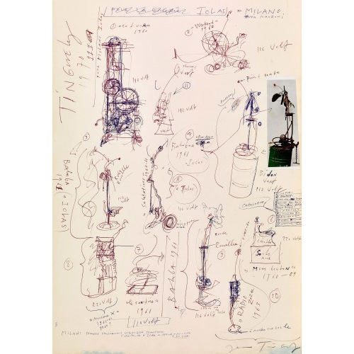 JEAN TINGUELY : 'Iolas = Milan' (DOBIASCHOFSKY AUKTIONEN AG)