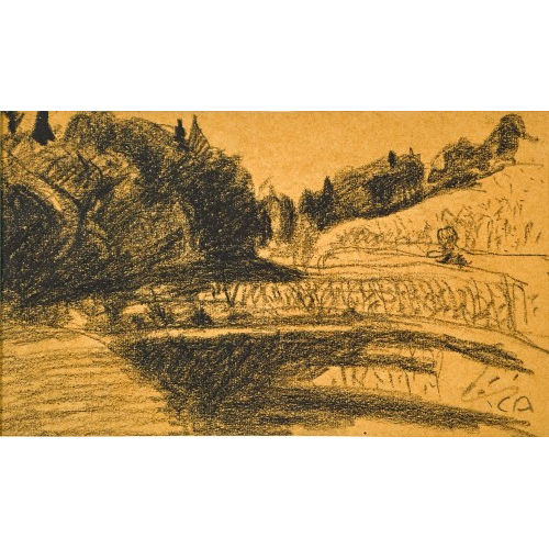 CUNO AMIET : Landschaftsstudie (DOBIASCHOFSKY AUKTIONEN AG)