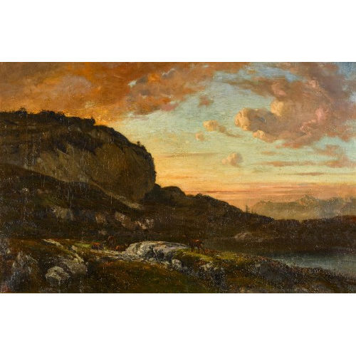 ALBERT DE MEURON : 'Le Heimbalm. Bettel Alp' (DOBIASCHOFSKY AUKTIONEN AG)