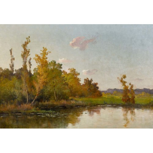 ACHILLE MEUNIER : Paysage (DOBIASCHOFSKY AUKTIONEN AG)