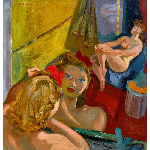 ANDR� PLANSON : Interieur mit zwei Frauen (DOBIASCHOFSKY AUKTIONEN AG)