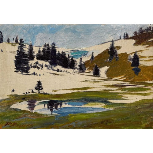 FRAN�OIS LOUIS JAQUES : Vorfr�hlingslandschaft (DOBIASCHOFSKY AUKTIONEN AG)