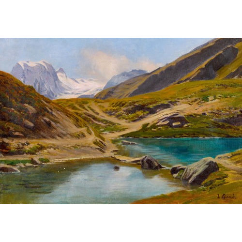 LOUIS CAMILLE GIANOLI : 'Lac de Lucel (Val d'Arolla)' (DOBIASCHOFSKY AUKTIONEN AG)
