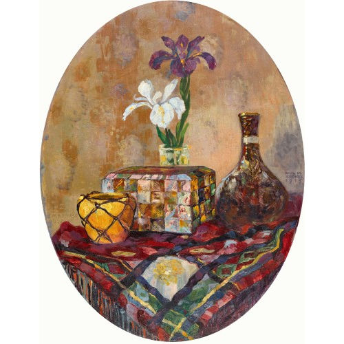 CARLO MAXIMILIAN (AUCH KROMER) CROMER : 'Perlmutter und Iris' (DOBIASCHOFSKY AUKTIONEN AG)