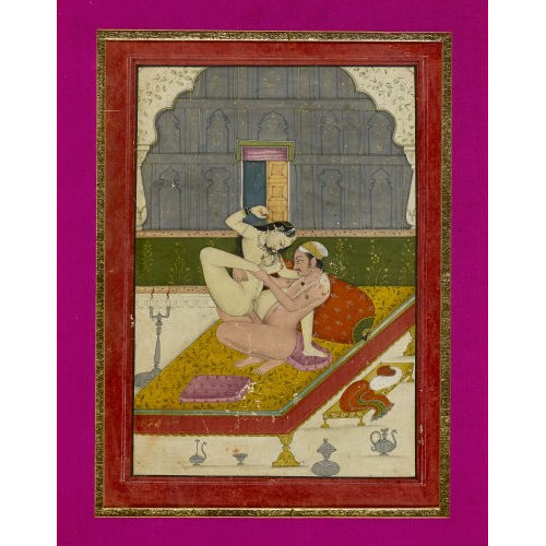 19./20. JH. INDIEN : Erotische Szene (DOBIASCHOFSKY AUKTIONEN AG)