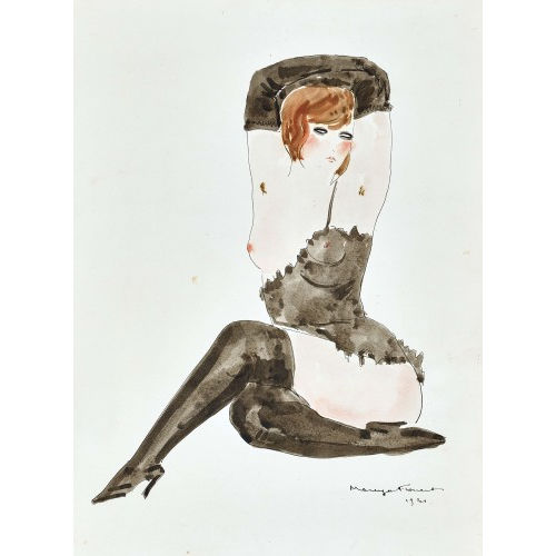 MARCIA FROMENT : Femme assise (DOBIASCHOFSKY AUKTIONEN AG)