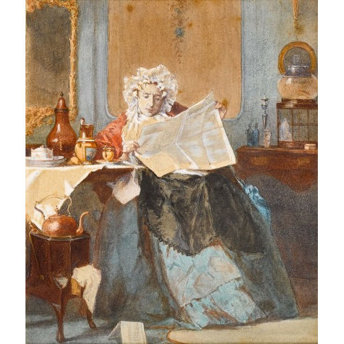 ALEXANDER HUGO BAKKER KORFF : 'Die Morgenlekt�re' (DOBIASCHOFSKY AUKTIONEN AG)