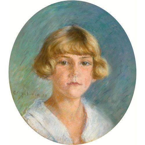 CARL AUGUST LINER : Portr�t einer jungen Frau (DOBIASCHOFSKY AUKTIONEN AG)